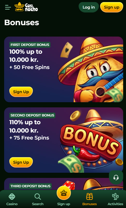 Casinacho na iPhone i iPad gra przez Safari bez instalacji